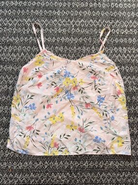 Old Navy Pink Floral Spaghetti-Strap Cami Woman’s Size Medium